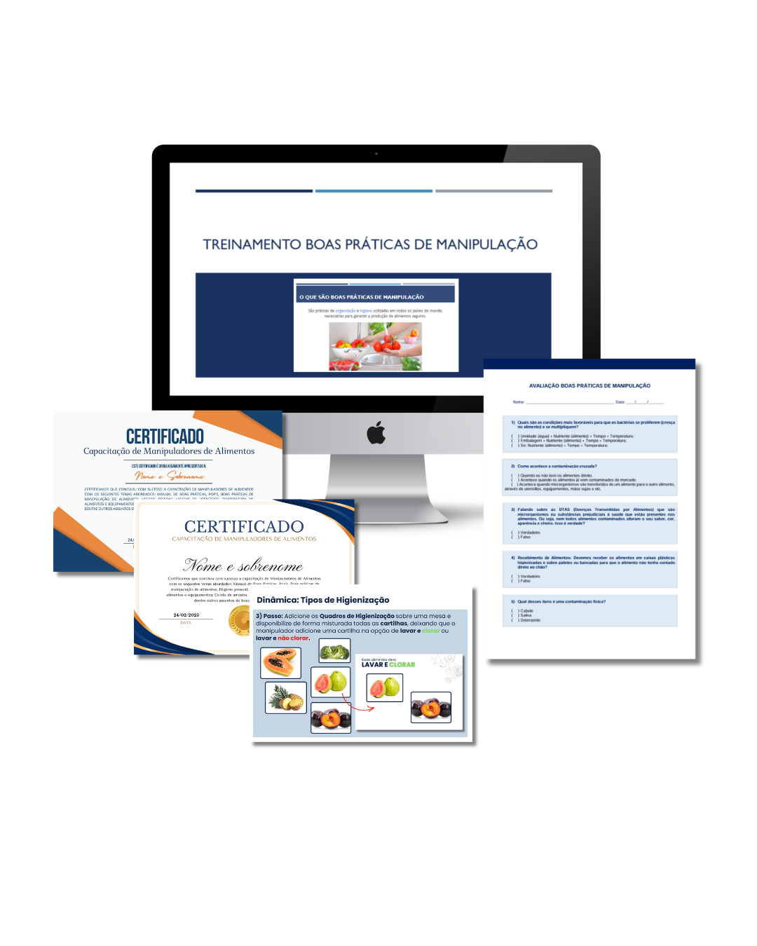 Treinamento de Boas Práticas de Manipulação: slides, certificados, avaliação e dinâmica